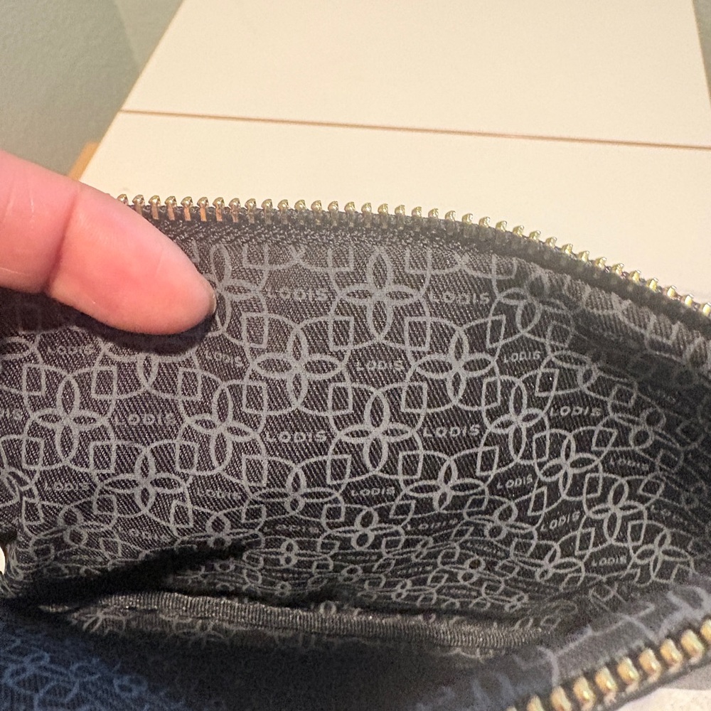 Classic Black Leather Wristlet Clutch - Picture 5 of 10